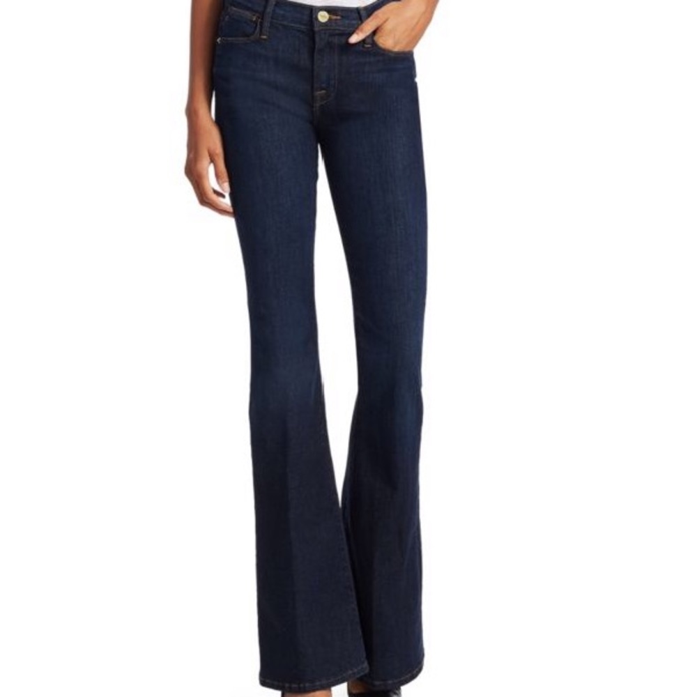 7 flare jeans dark wash